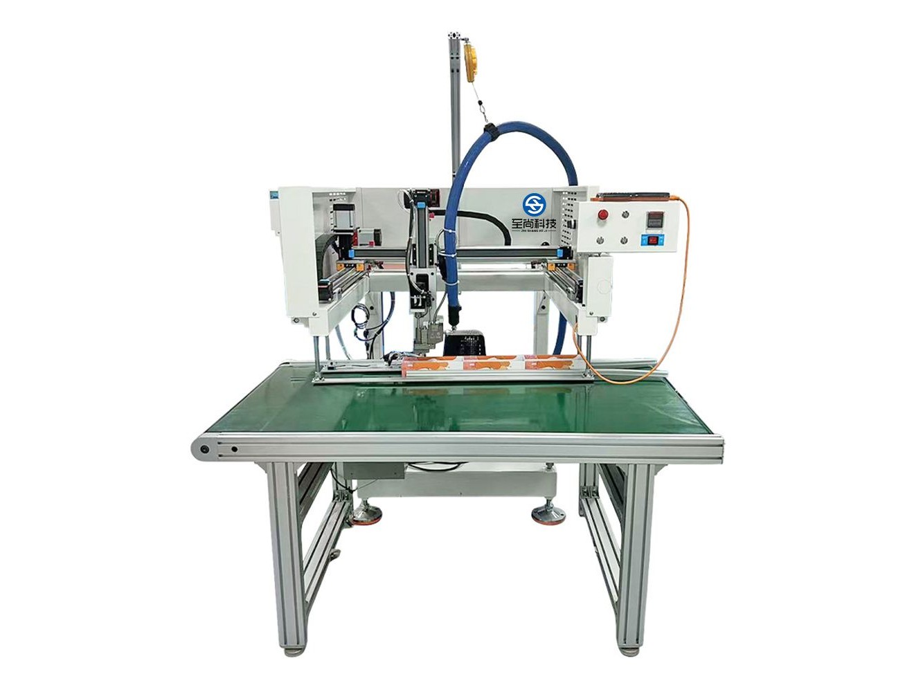 Inline 4-Axis Hot Melt Gluing Machine for Rigid Boxes ZS-S088R-4